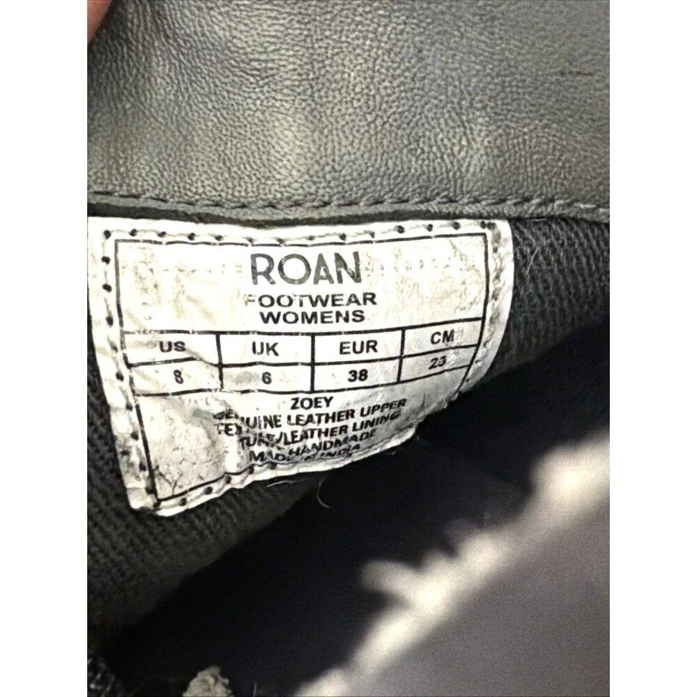 Roan by Bed Stu Womens Leather Boots Size 8 Disstressed Moto Biker Buckle Gray